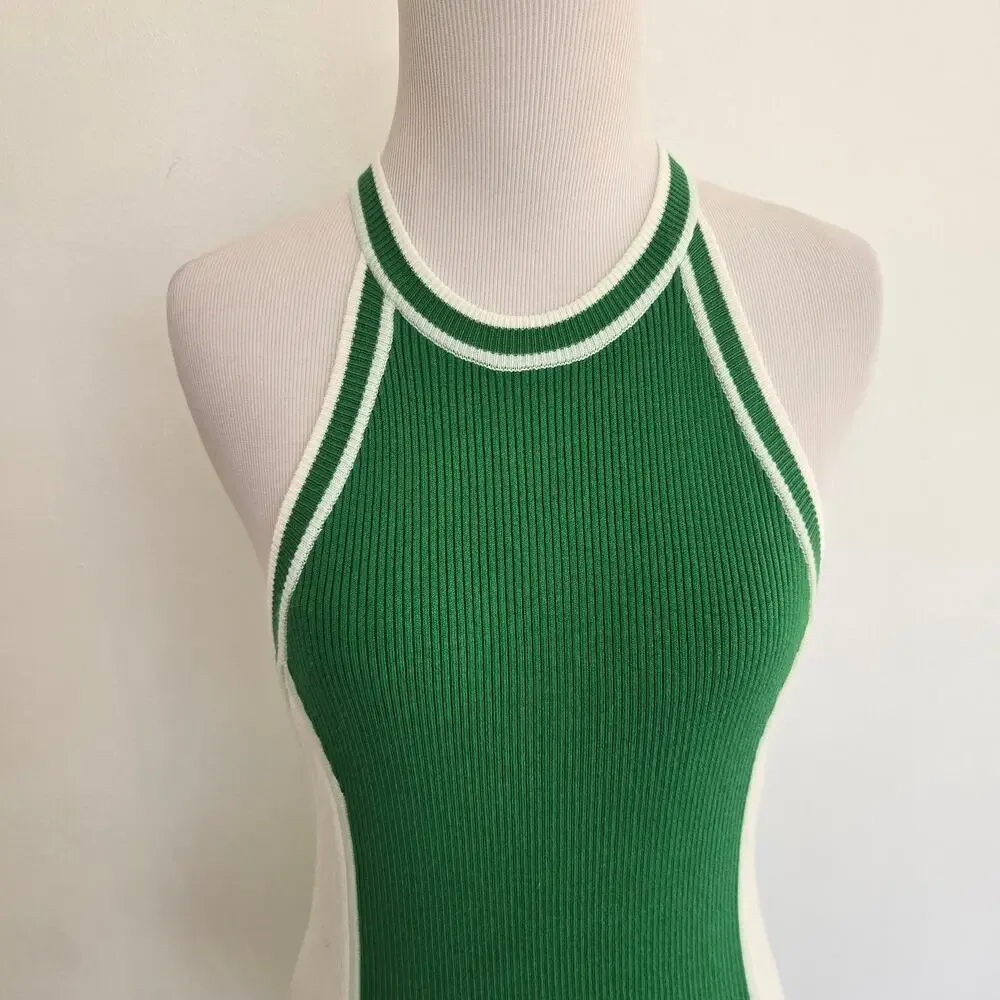 Anthropologie Daily Practice Women Preppy Fitted Midi Sweater Dress Ribbed XS - Picture 5 of 11